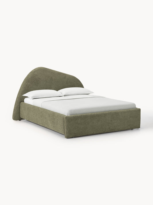 Garnell Upholstered Bouclé Bed