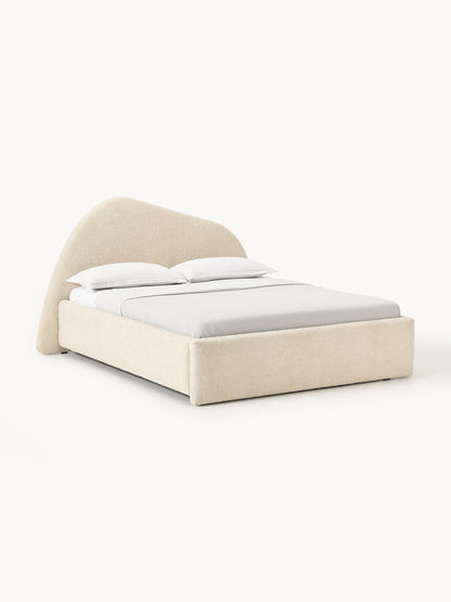 Garnell Upholstered Bouclé Bed