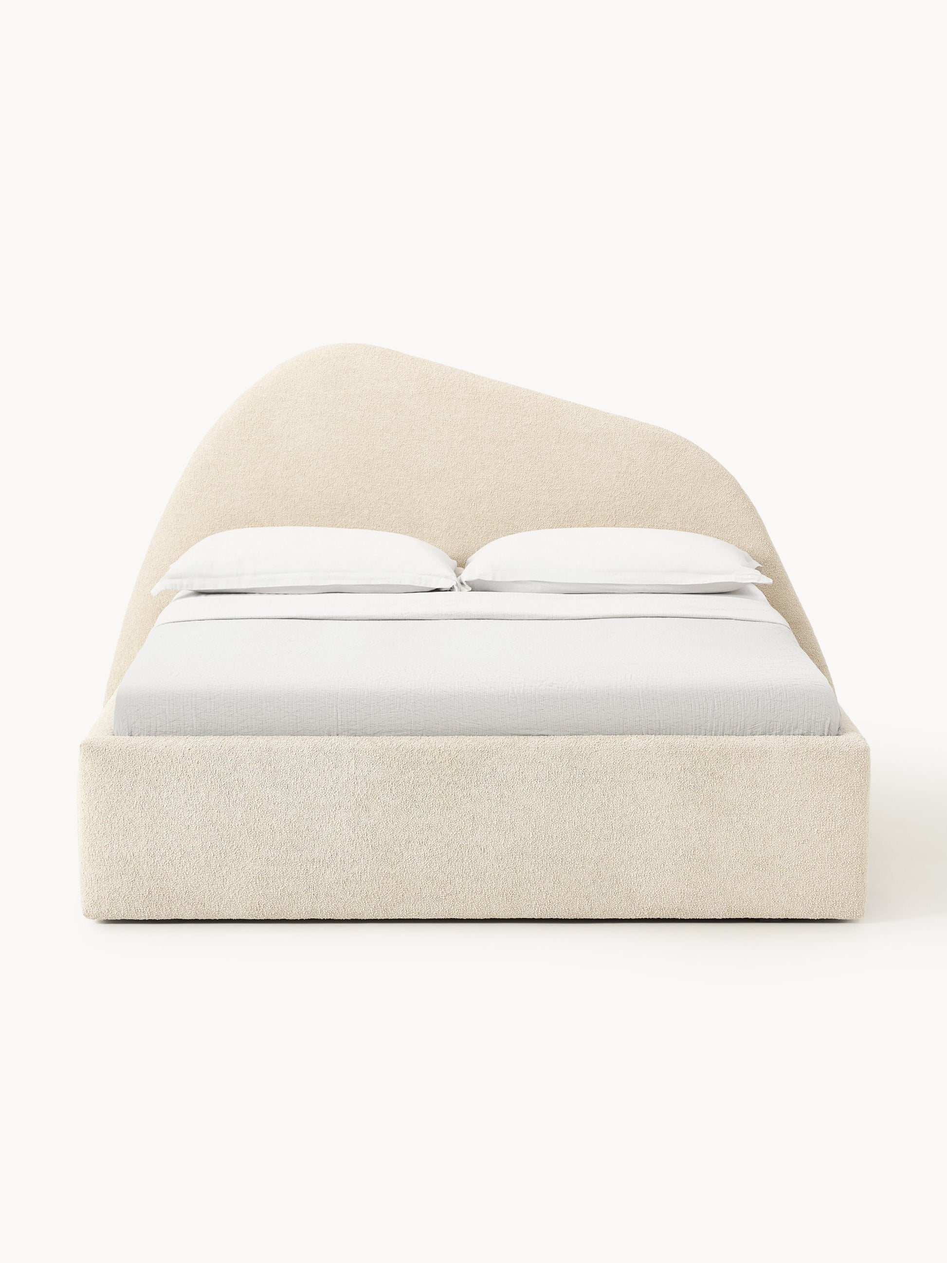 Garnell Upholstered Bouclé Bed