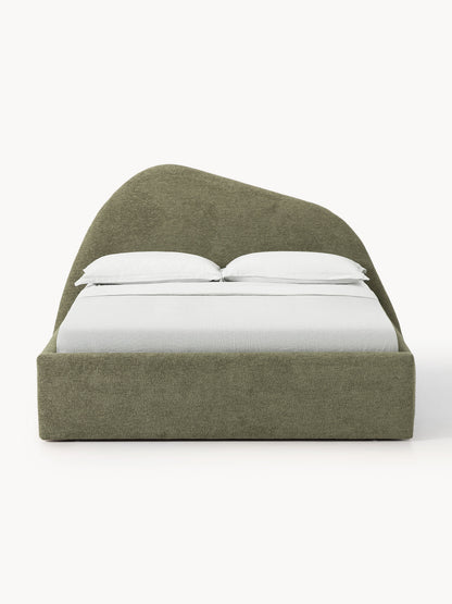 Garnell Upholstered Bouclé Bed