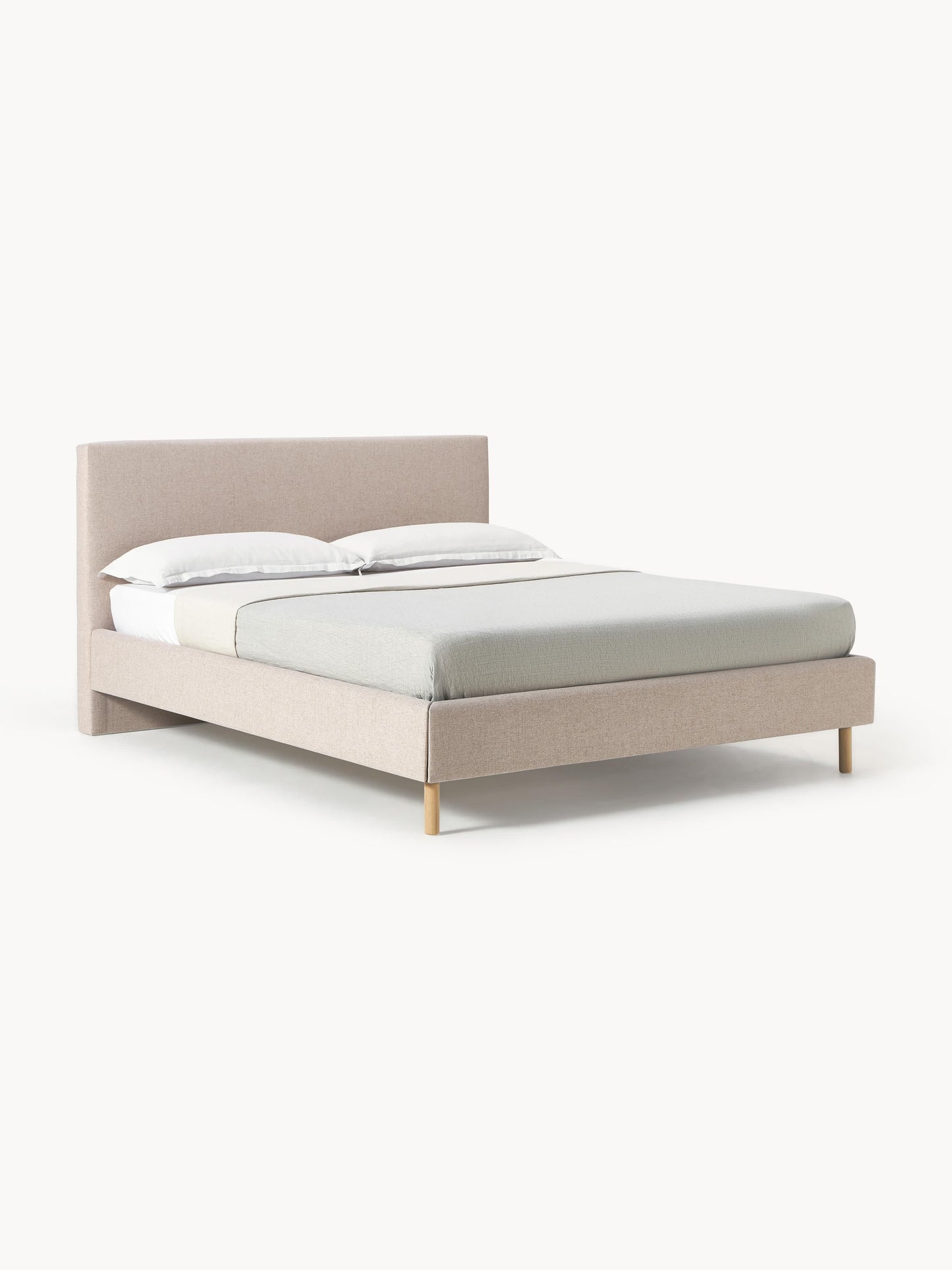 Giulmora Upholstered Bed with Wooden Feet