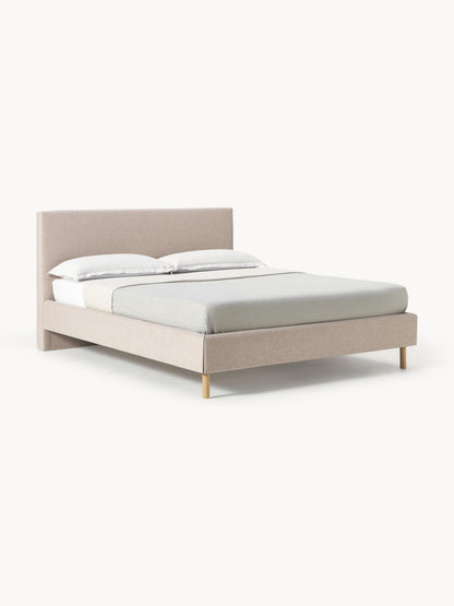 Giulmora Upholstered Bed with Wooden Feet