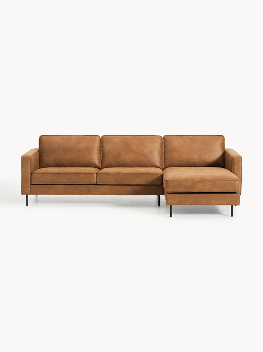 Huntendo Leather Corner Sofa (3-Seater)