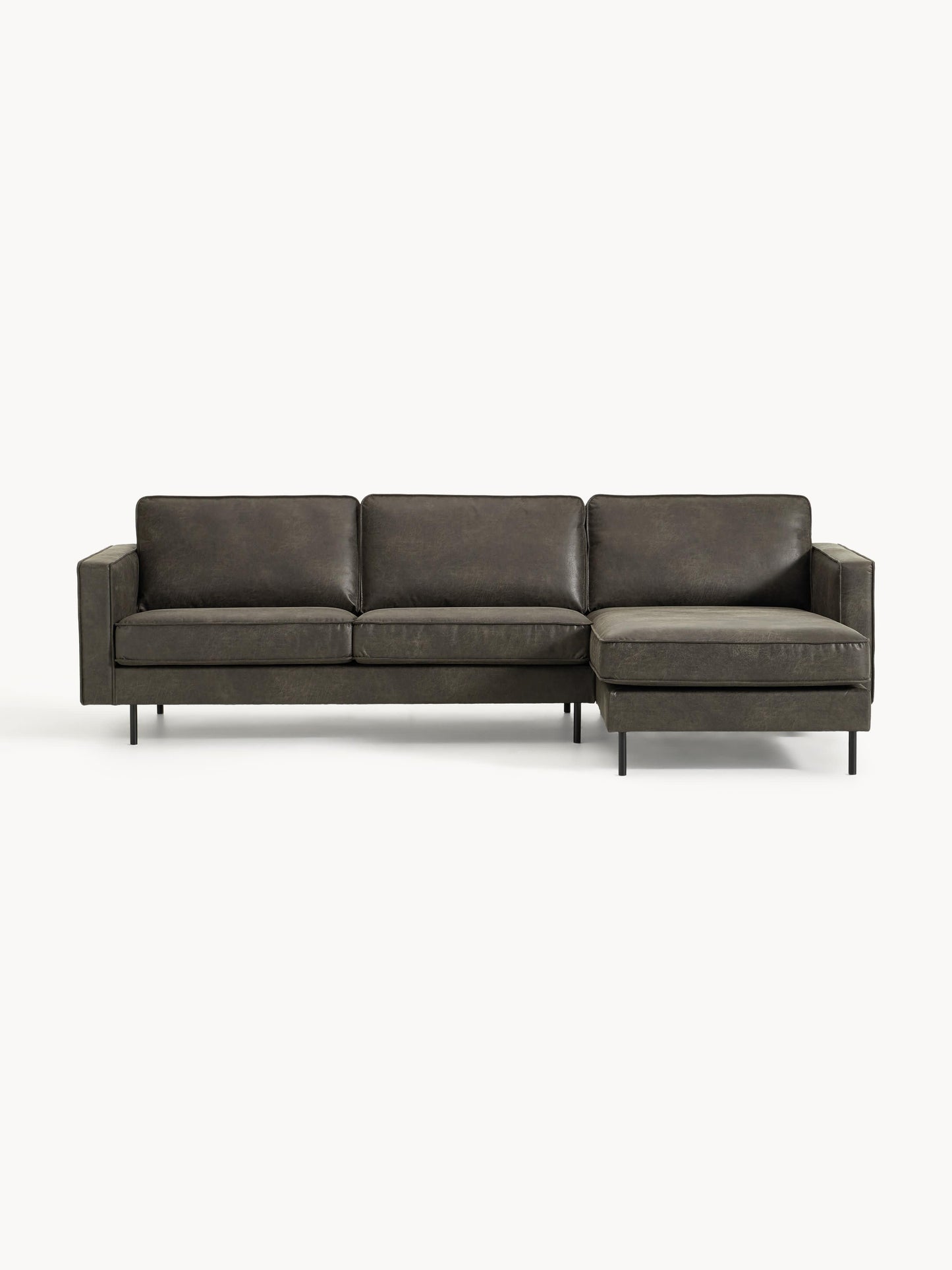 Huntendo Leather Corner Sofa (3-Seater)