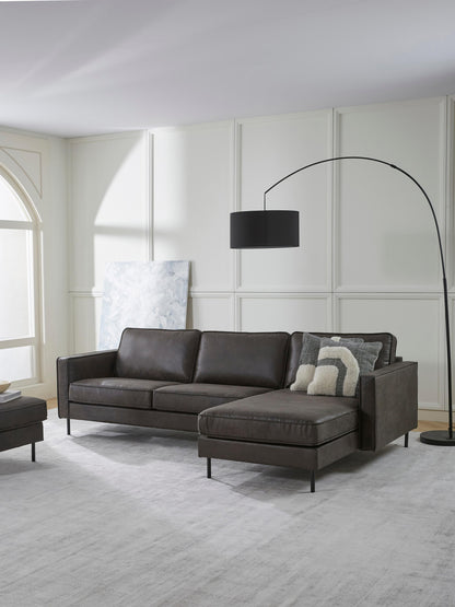 Huntendo Leather Corner Sofa (3-Seater)