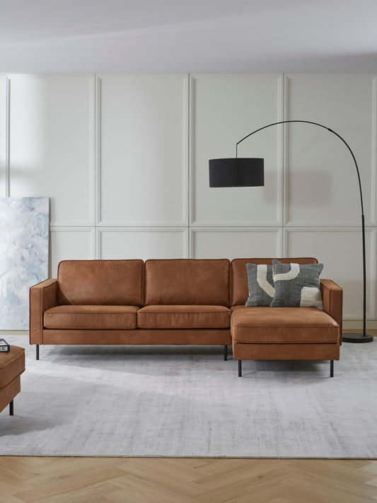 Huntendo Leather Corner Sofa (3-Seater)