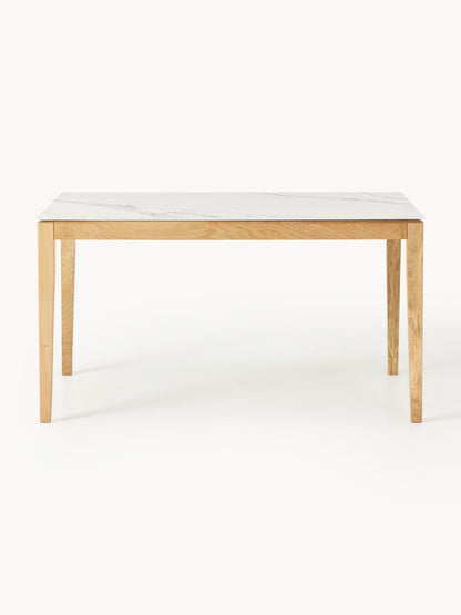 Jackendo Dining Table with Marble-Look Tabletop, in Various Sizes