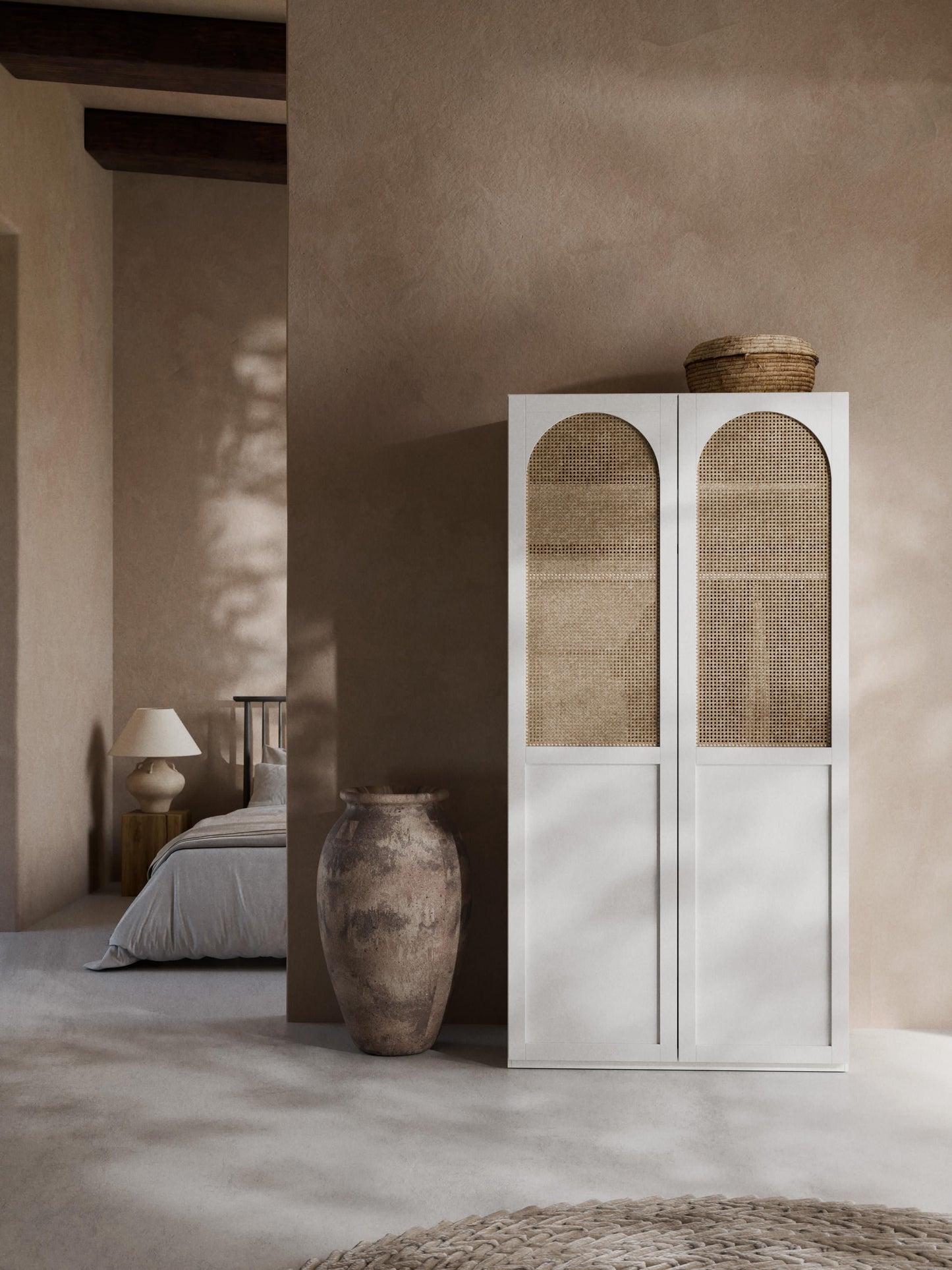 Jennora Modular Hinged-Door Wardrobe, 100 cm Wide, in Various Sizes
