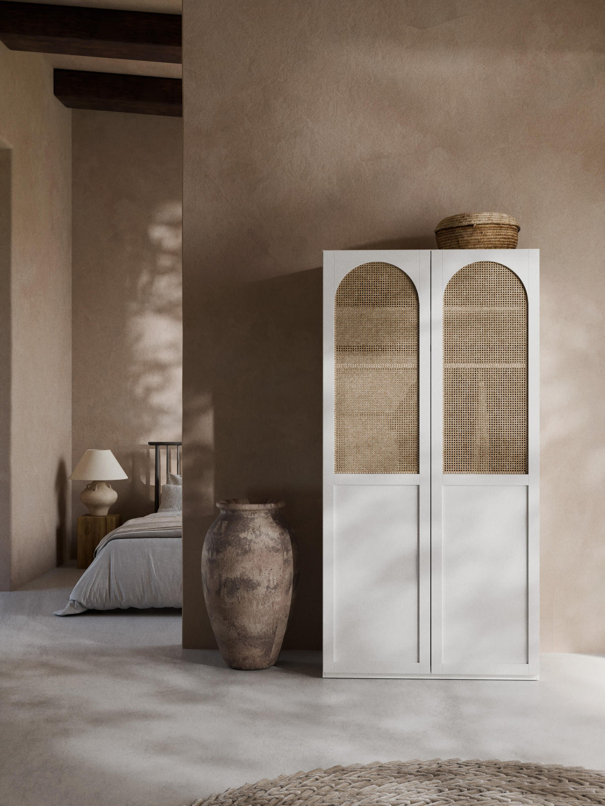 Jennora Modular Hinged-Door Wardrobe, 100 cm Wide, in Various Sizes