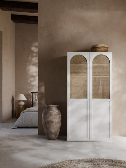 Jennora Modular Hinged-Door Wardrobe, 100 cm Wide, in Various Sizes