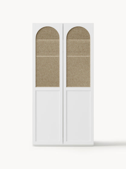 Jennora Modular Hinged-Door Wardrobe, 100 cm Wide, in Various Sizes