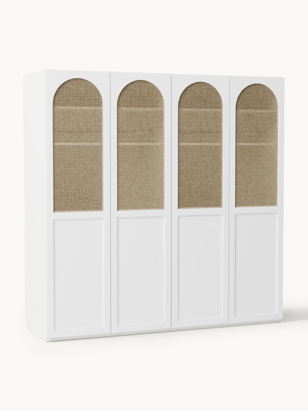 Jennora Modular Hinged-Door Wardrobe, 200 cm Wide, in Various Sizes