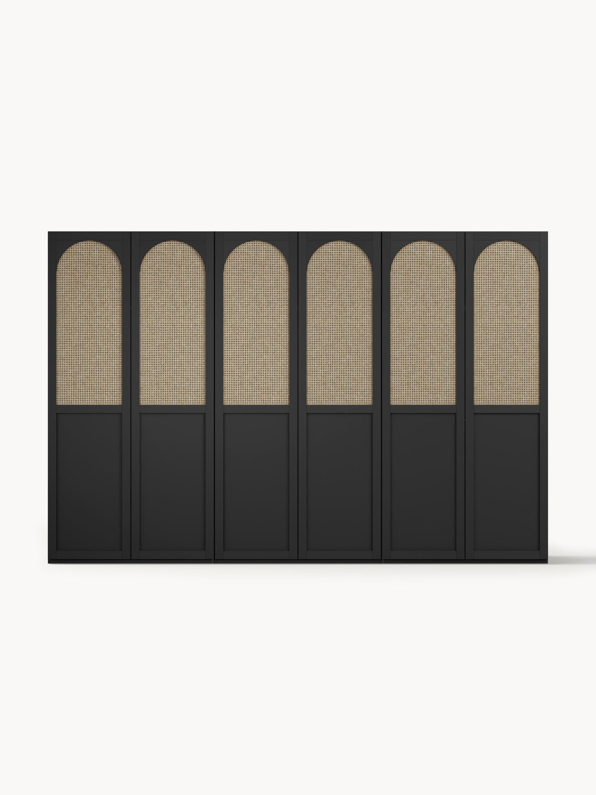 Jennora Modular Hinged-Door Wardrobe, 300 cm Wide, in Various Sizes