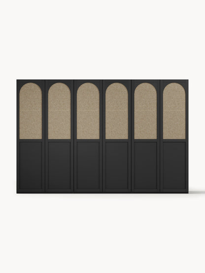 Jennora Modular Hinged-Door Wardrobe, 300 cm Wide, in Various Sizes