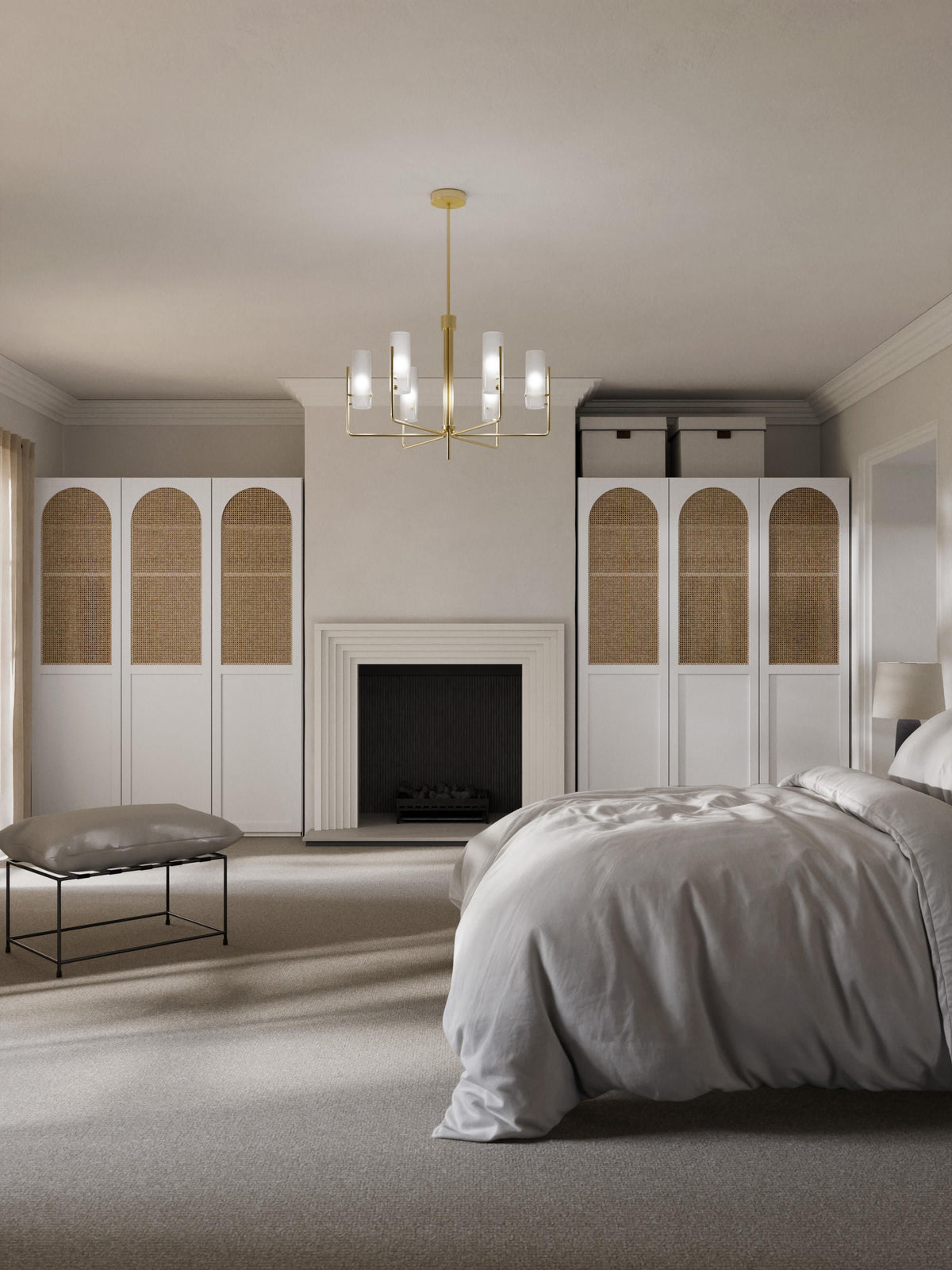 Jennora Modular Hinged-Door Wardrobe, 50 cm Wide, in Various Sizes