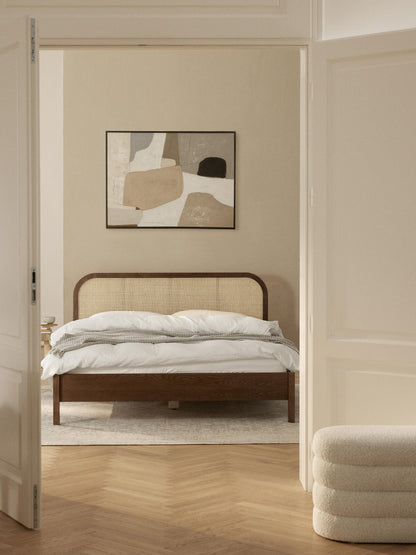 Jonseth Wooden Bed with Vienna Cane Headboard
