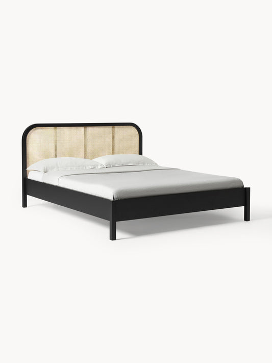 Jonseth Wooden Bed with Vienna Cane Headboard