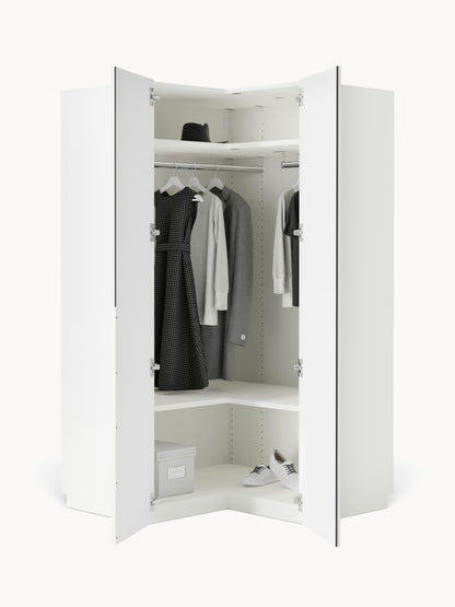 Leandro Modular Corner Wardrobe, 115 cm Wide, in Various Sizes