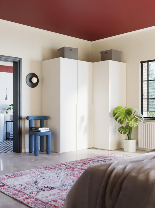 Leandro Modular Corner Wardrobe, 165 cm Wide, in Various Sizes