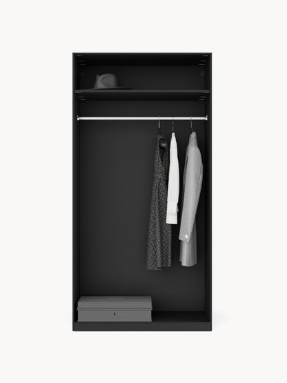 Leandro Modular Hinged-Door Wardrobe, 100 cm Wide, in Various Sizes
