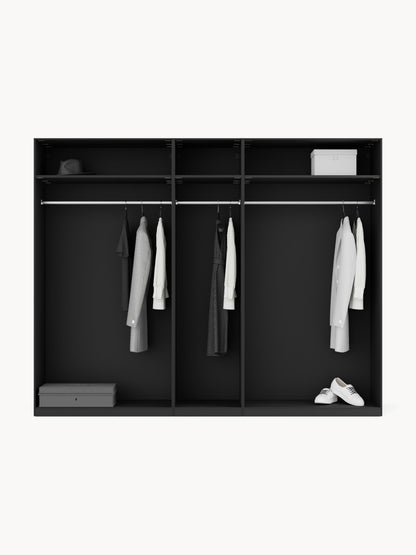Leandro Modular Hinged-Door Wardrobe, 250 cm Wide, in Various Sizes