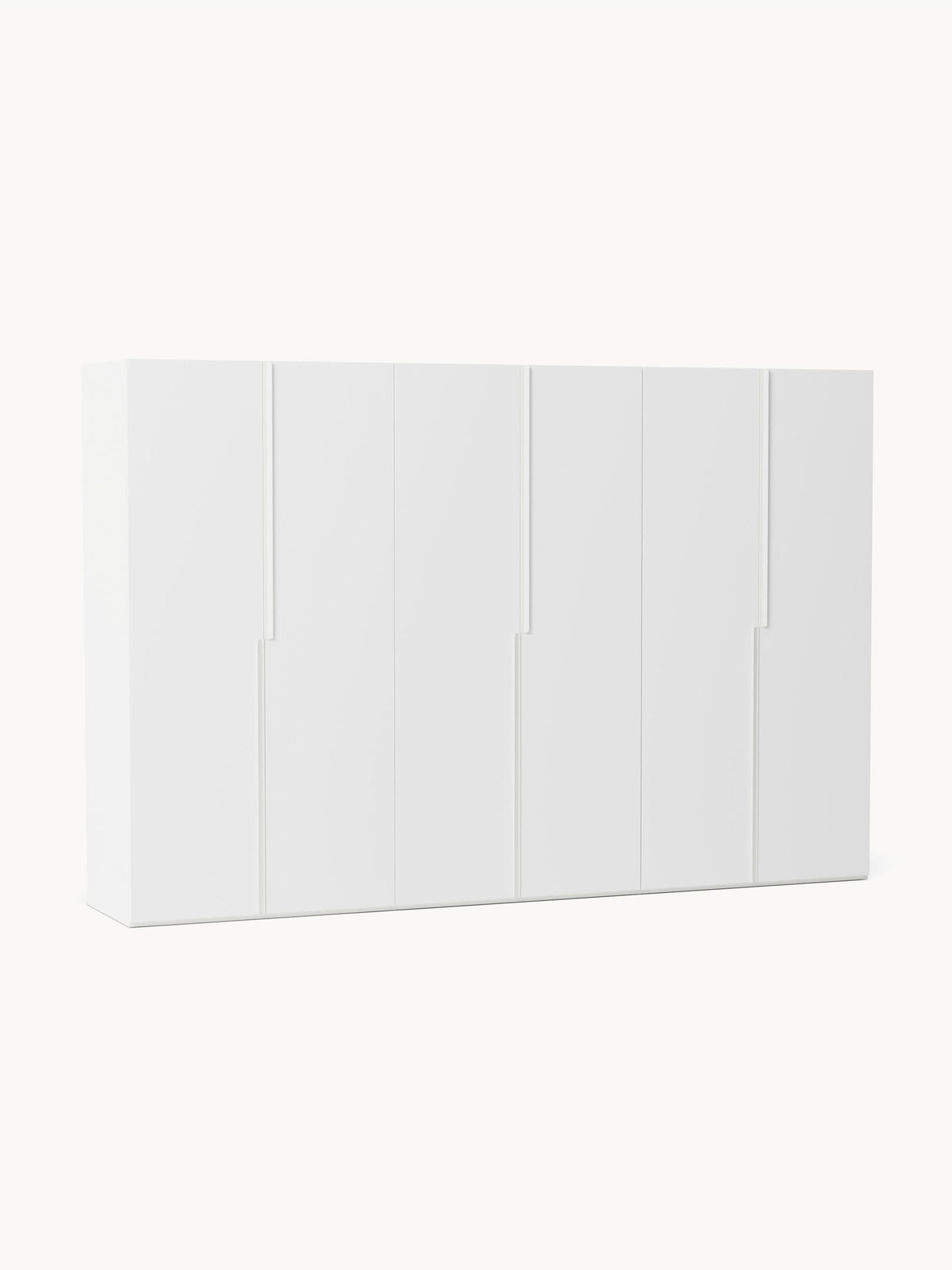 Leandro Modular Hinged-Door Wardrobe, 300 cm Wide, in Various Sizes