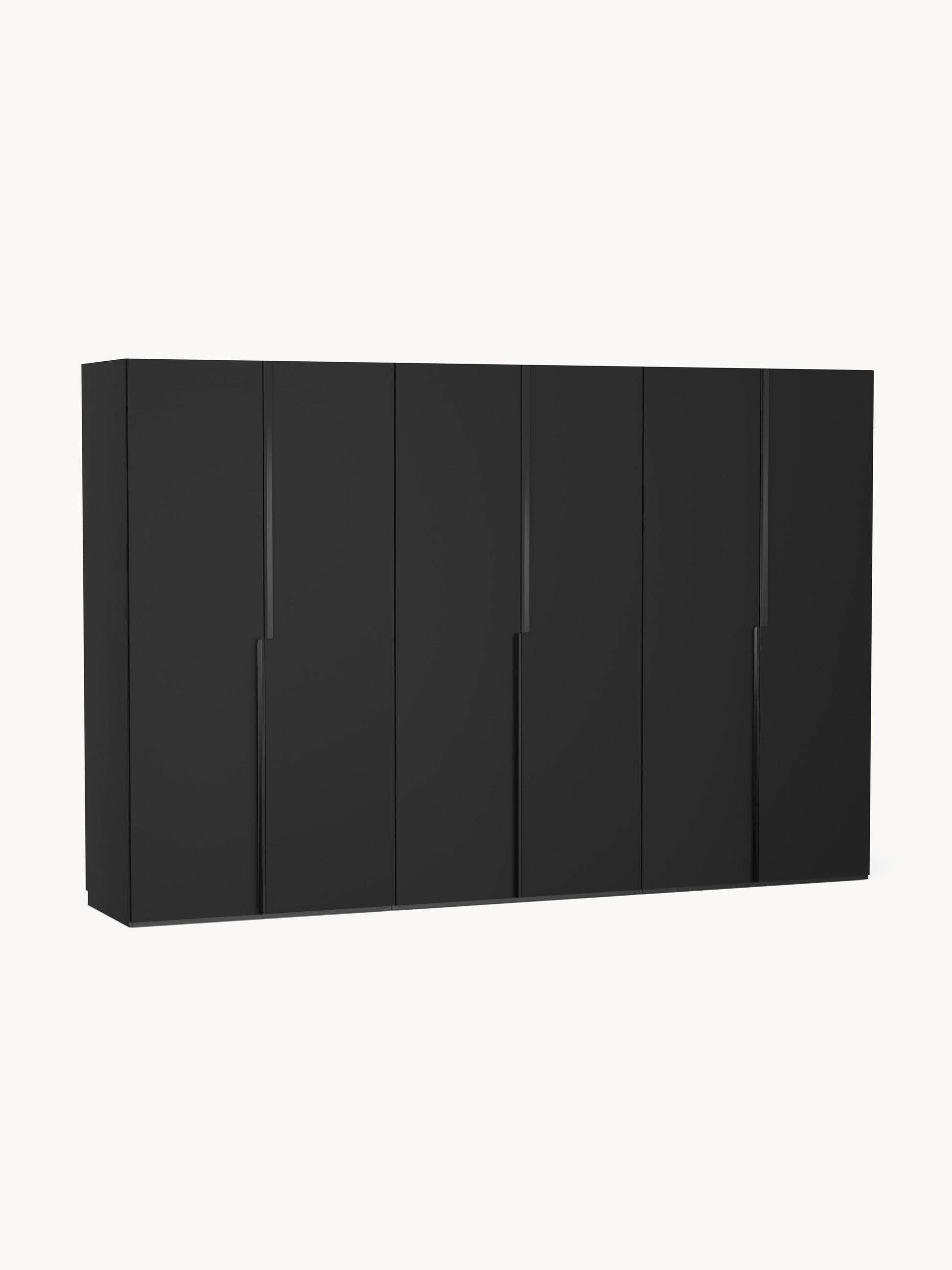 Leandro Modular Hinged-Door Wardrobe, 300 cm Wide, in Various Sizes