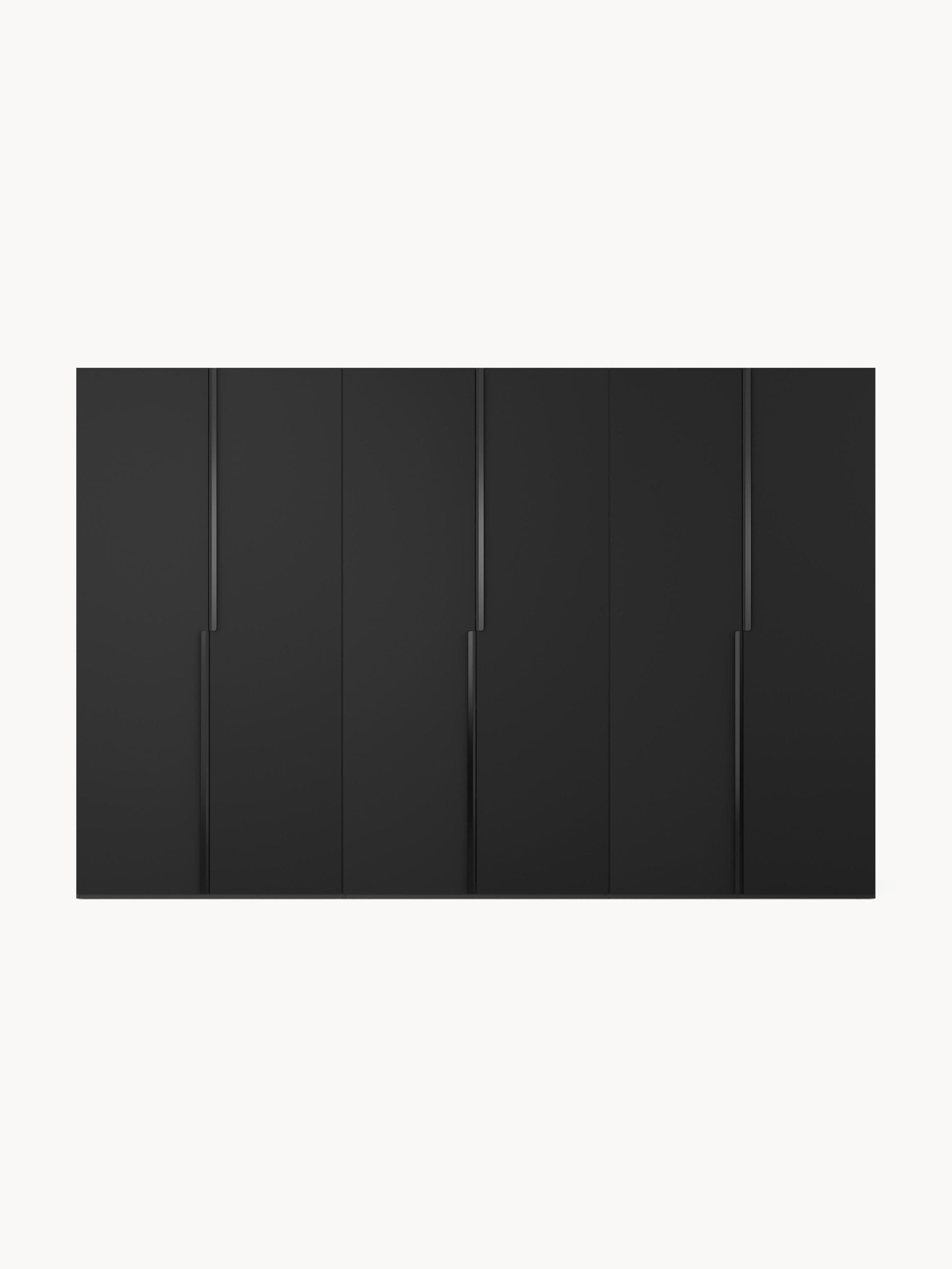 Leandro Modular Hinged-Door Wardrobe, 300 cm Wide, in Various Sizes