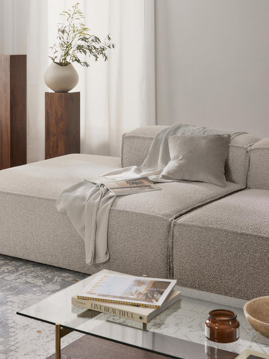 Lenmoor Bouclé Ottoman Module