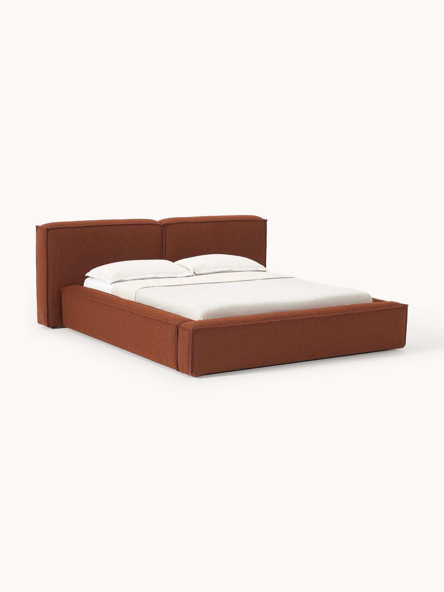 Lenmoor Bouclé Upholstered Bed with Storage