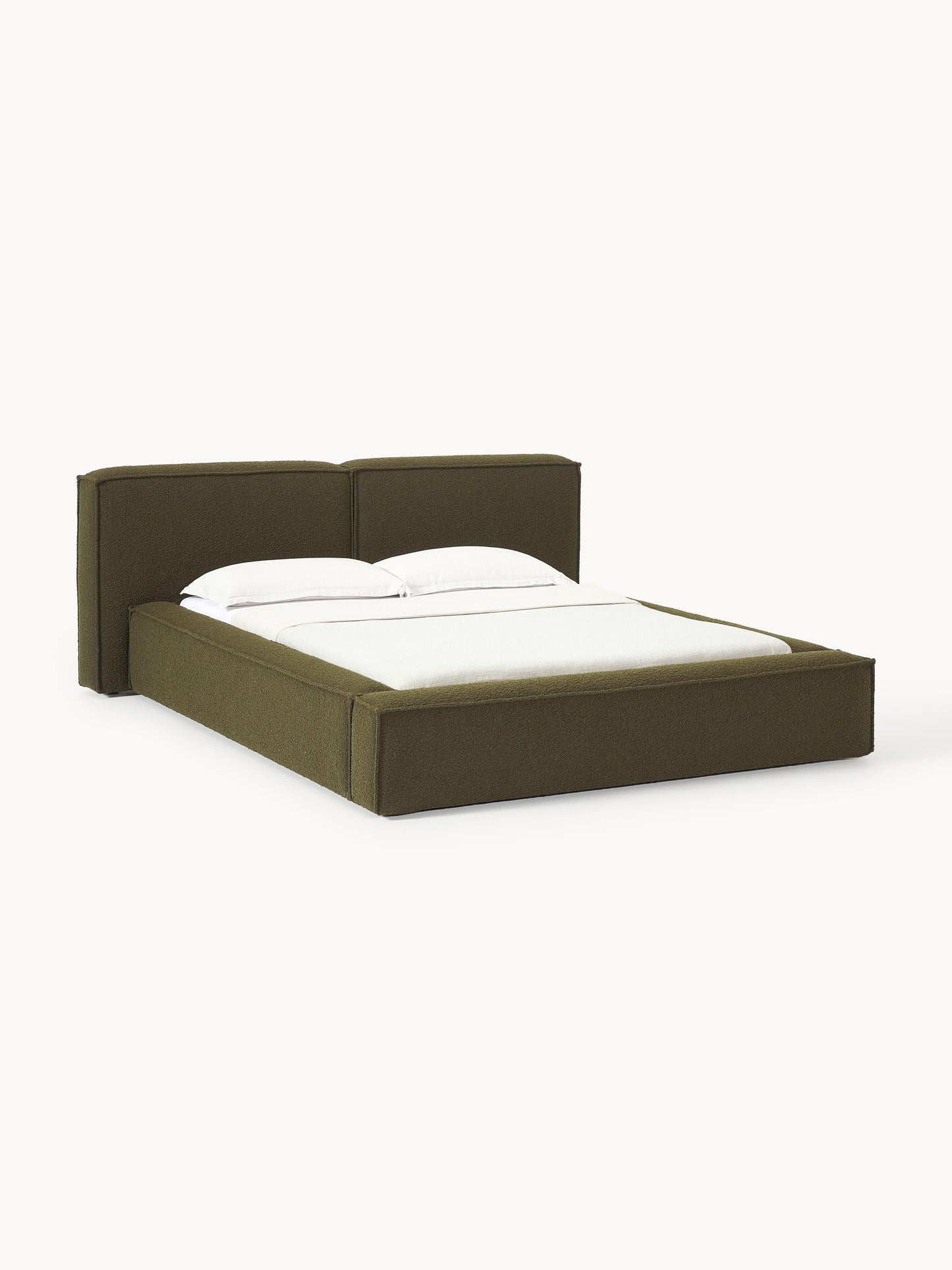 Lenmoor Bouclé Upholstered Bed with Storage