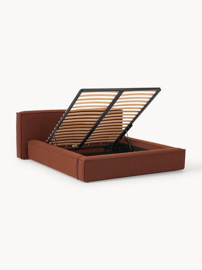 Lenmoor Bouclé Upholstered Bed with Storage