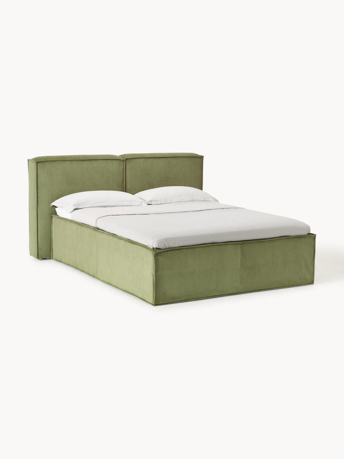 Lenmoor Corduroy Box Spring Bed
