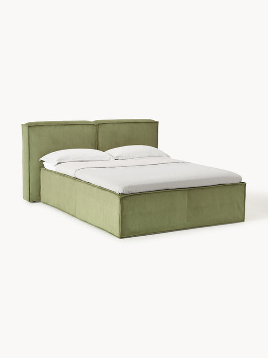 Lenmoor Corduroy Box Spring Bed