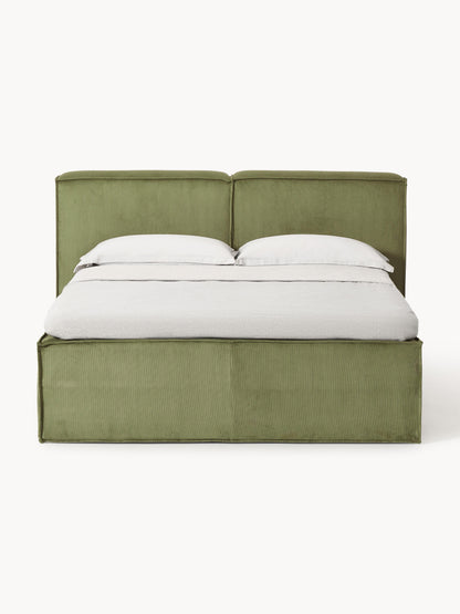 Lenmoor Corduroy Box Spring Bed