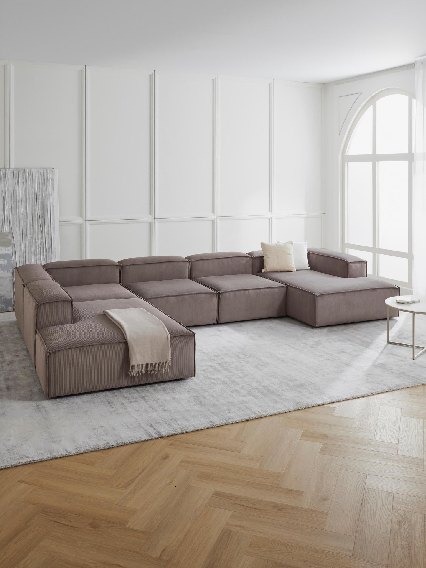 Lenmoor Corduroy Ottoman Corner Module
