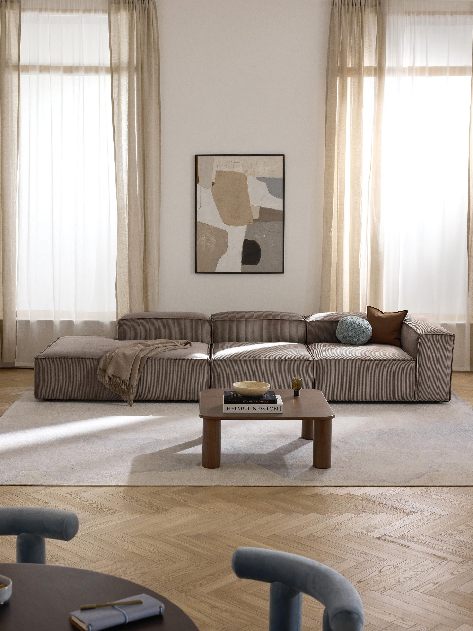 Lenmoor Corduroy Ottoman Module