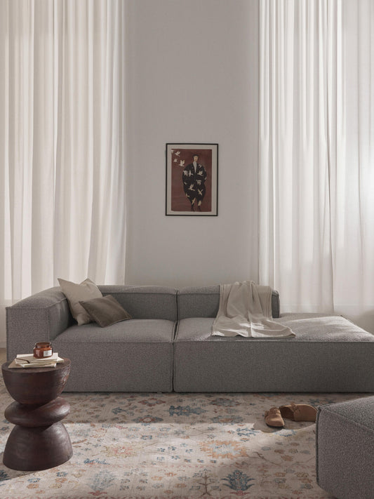 Lenmoor Modular Bouclé Ottoman