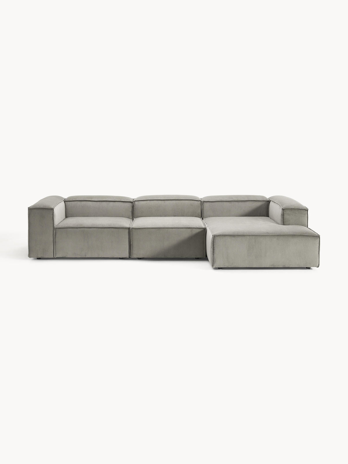 Lenmoor Modular Corduroy Corner Sofa (4-Seater)