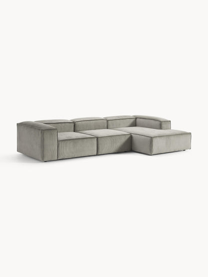 Lenmoor Modular Corduroy Corner Sofa (4-Seater)