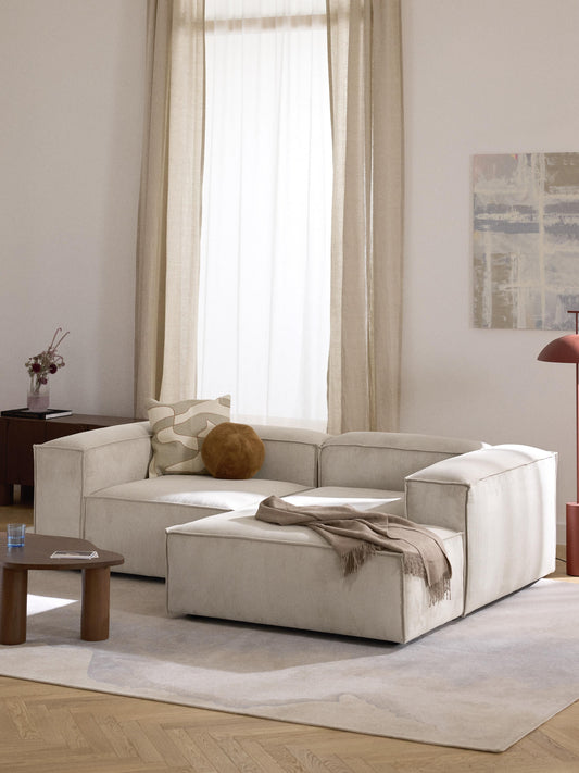 Lenmoor Modular Corner Sofa (2-Seater) in Corduroy