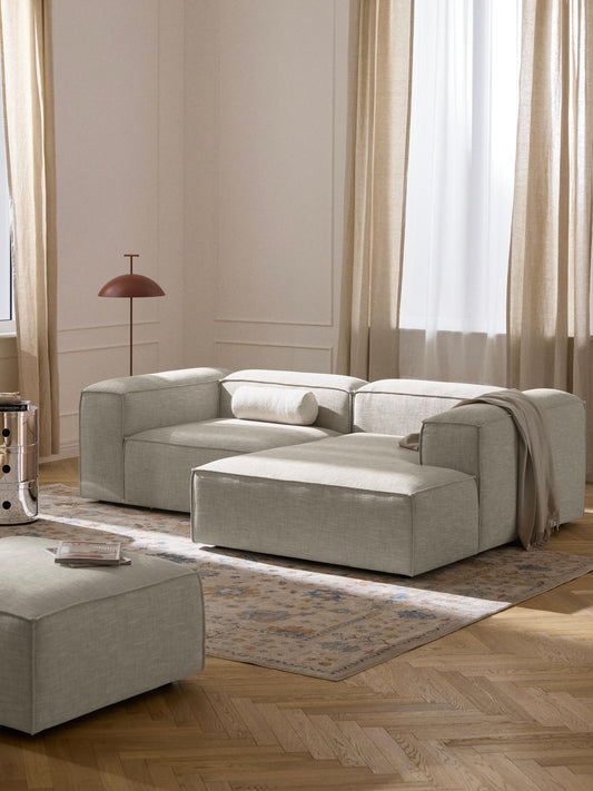 Lenmoor Modular Corner Sofa (2-Seater) in Linen Blend
