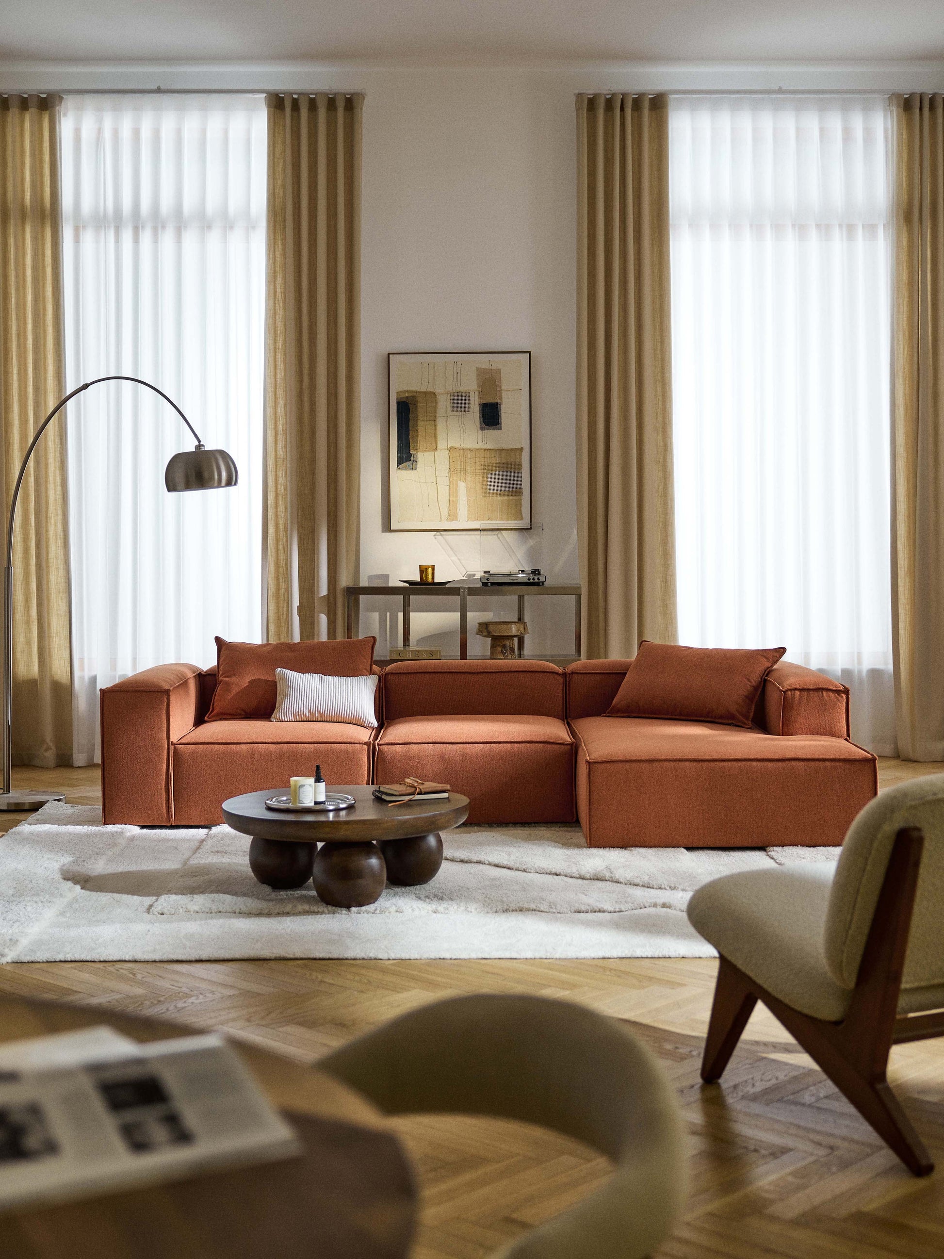 Lenmoor Modular Corner Sofa (4-Seater)