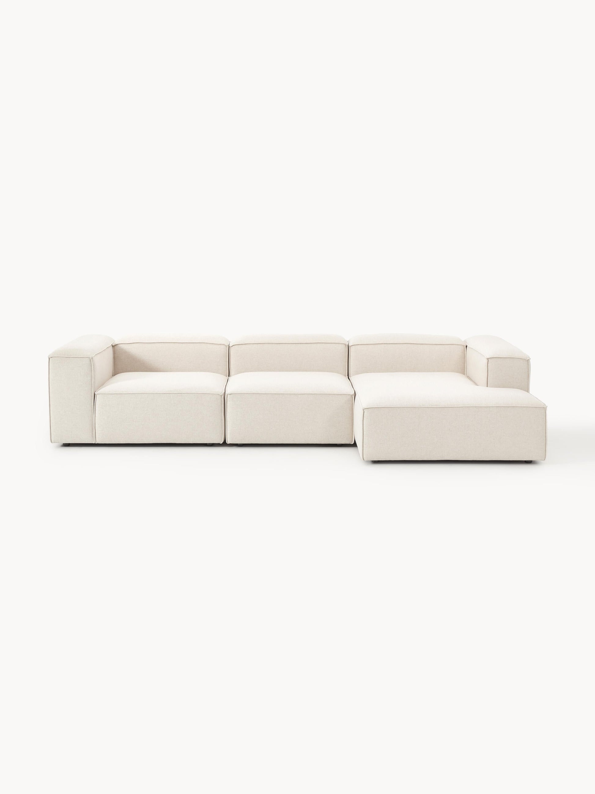 Lenmoor Modular Corner Sofa (4-Seater) in Linen Blend