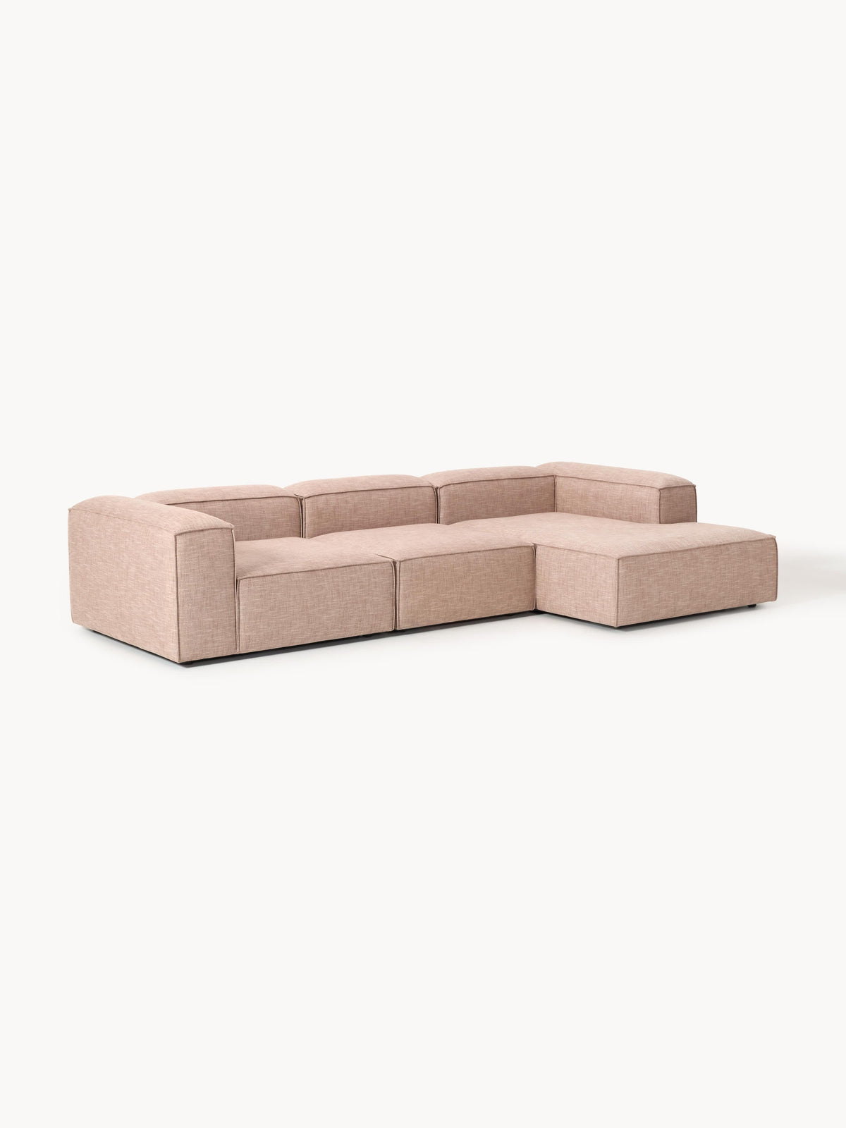 Lenmoor Modular Corner Sofa (4-Seater) in Linen Blend
