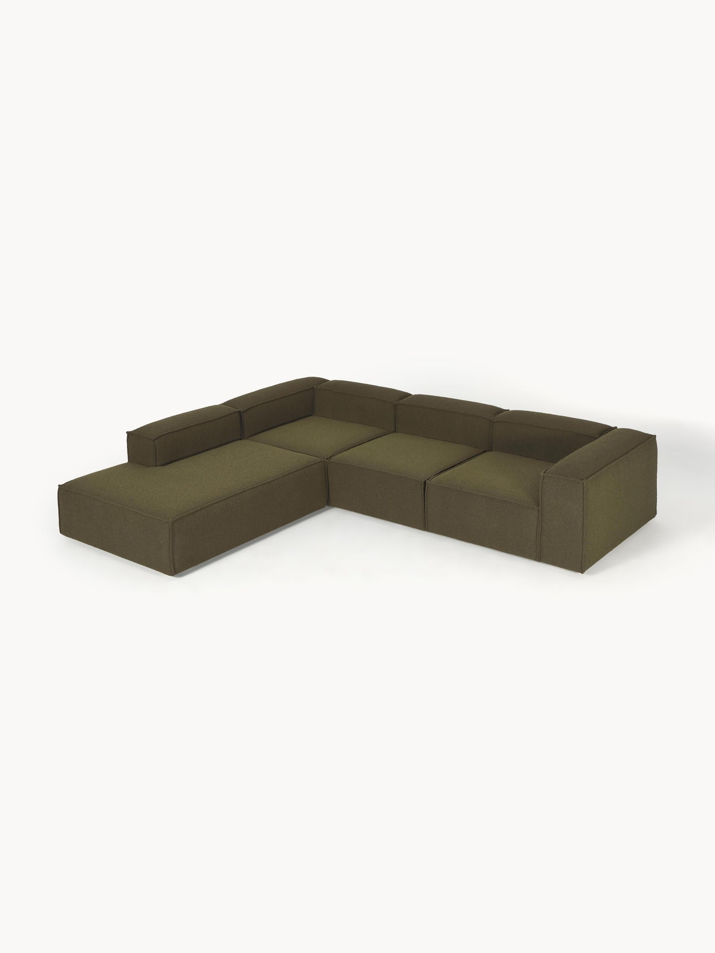 Lenmoor Modular XL Bouclé Corner Sofa (4-Seater)
