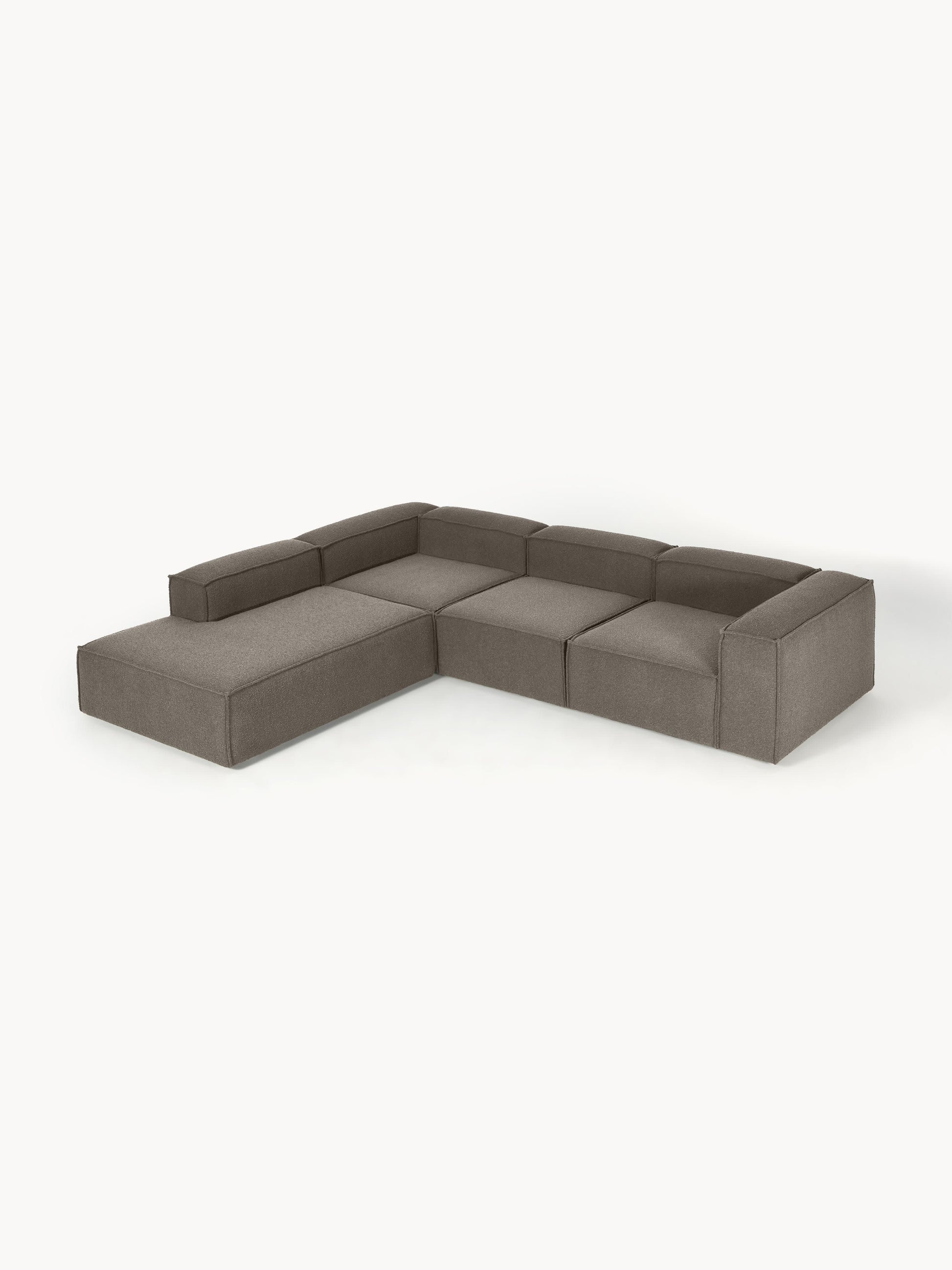 Lenmoor Modular XL Bouclé Corner Sofa (4-Seater)