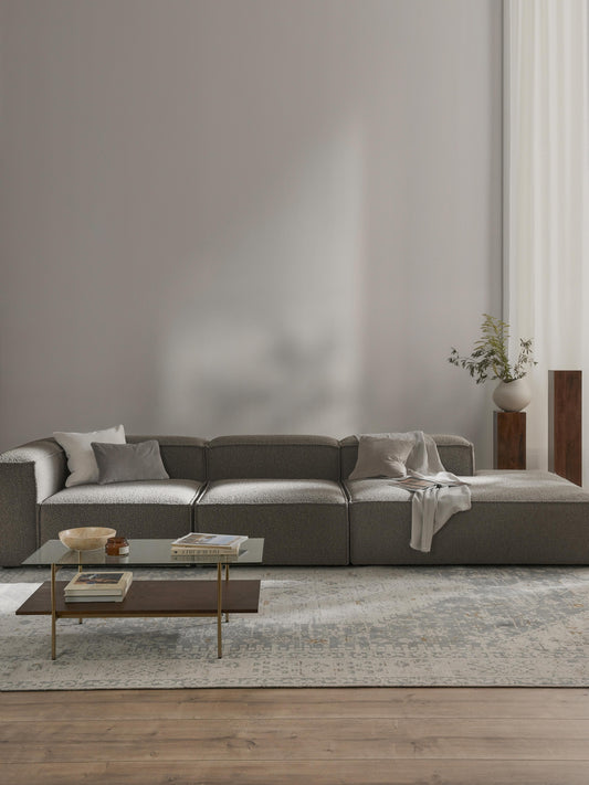 Lenmoor Modular XL Bouclé Ottoman