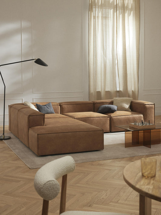 Lenmoor Modular XL Leather Corner Sofa (4-Seater)