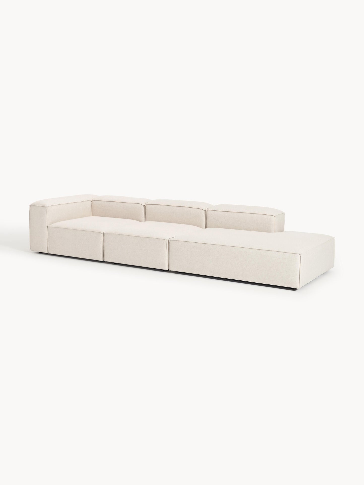 Lenmoor Modular XL Ottoman in Linen Blend